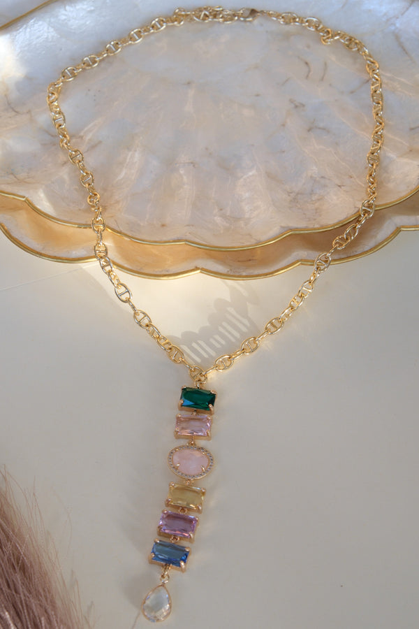 Colourstones pendant chain