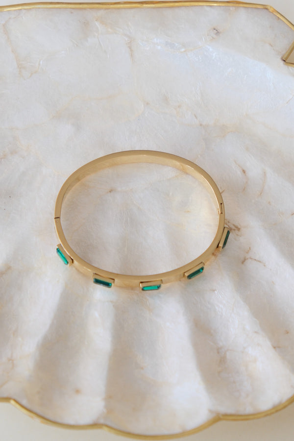 Green Stone Bangle